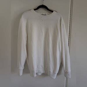 Brandy Melville Cream Crewneck Sweatshirt